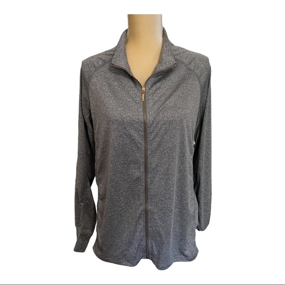 Simply Southern Jackets & Blazers - Simply Southern Heather Gray Sport Jacket Zip Up‎ Size Medium